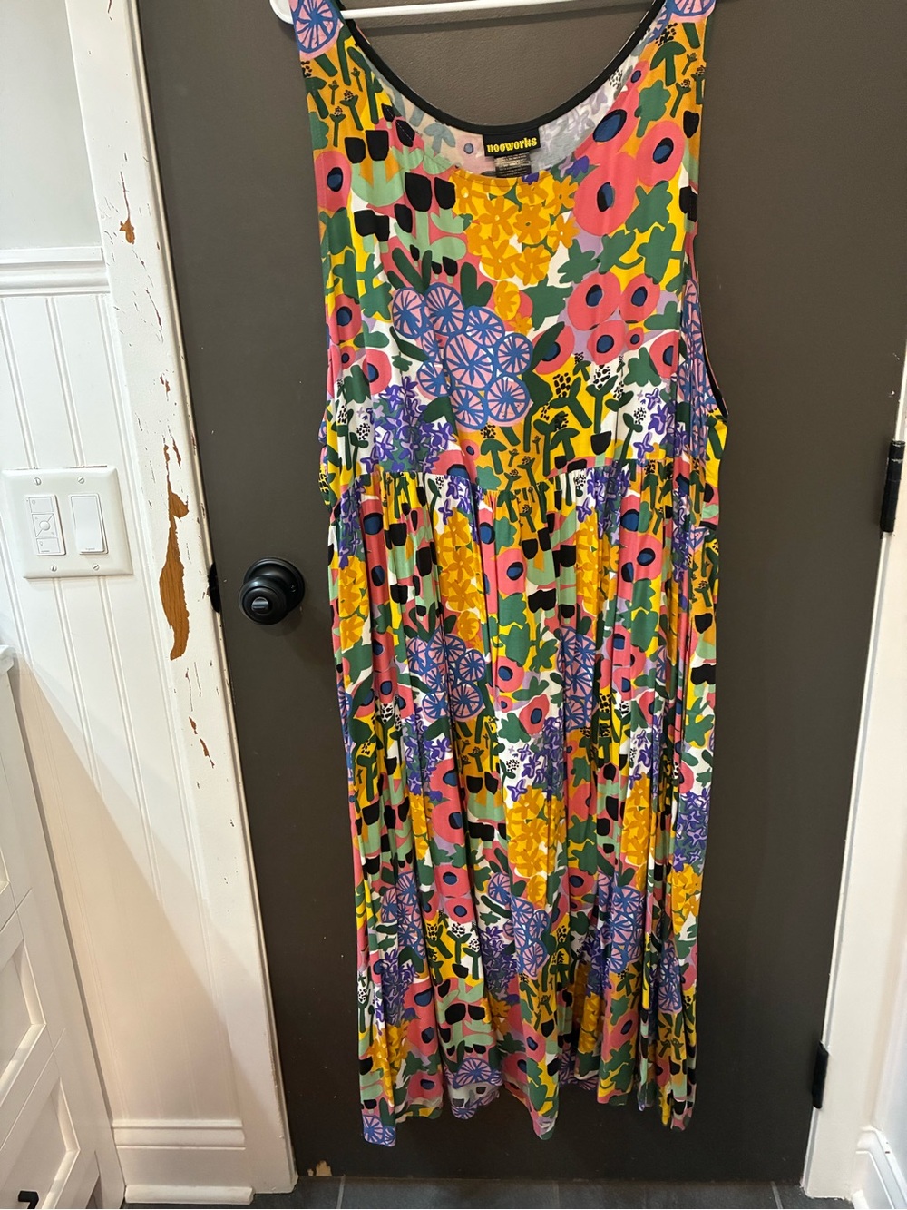 NOOWORKS Flowy + SOFT Floral Maxi Dress high quality rayon DELIGHTFUL GARDEN!